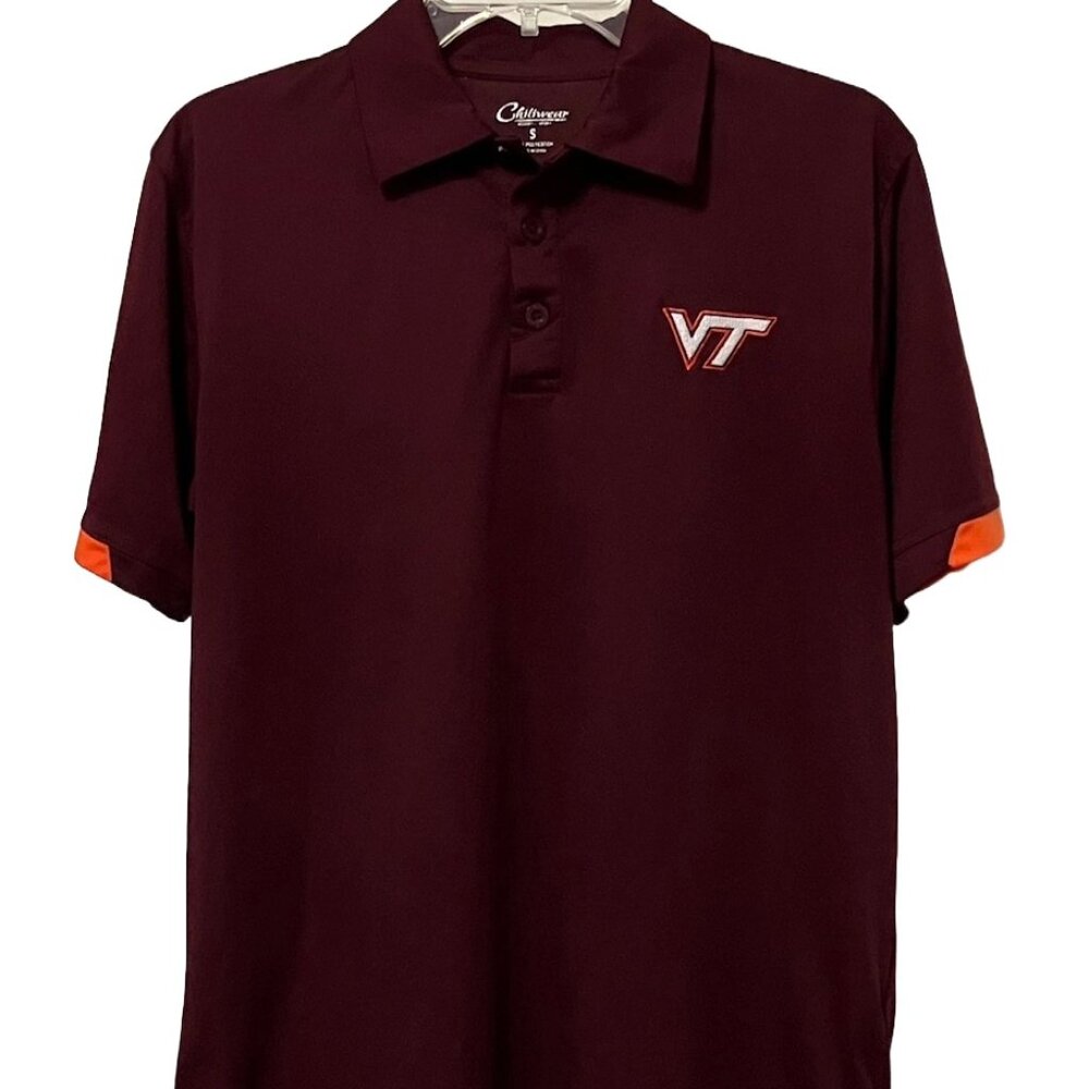 Virginia Tech Chiliwear Golf Polo Shirt, Small
